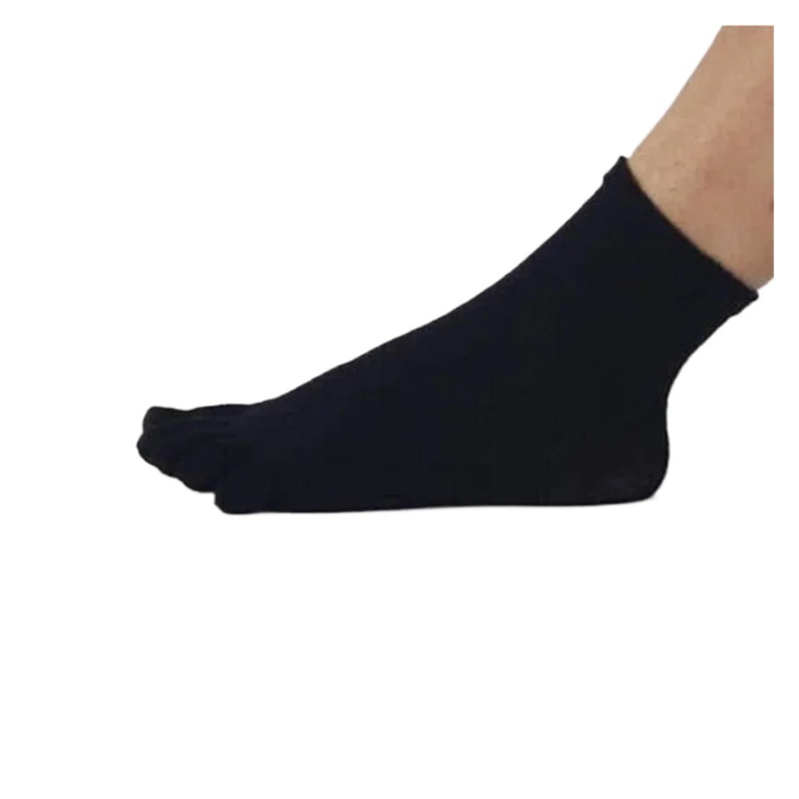 ITRHJTGP Finger Socks 3pair Five-Toed Flip Flop Mens Running Kintoe Hiking Socks for Fitness(Black)