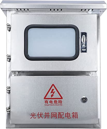 Coffret électrique en acier inoxydable de distribution extérieure avec serrure