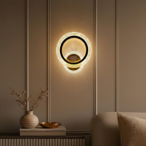 Image of Lyse Decor Wall Lights for Home Decoration LED Wall Light with 3 Color Modes, Easy Installation, Ideal for Modern Interiors, Bedroom, Living Room, Hallway, Office (2, WL85 O)