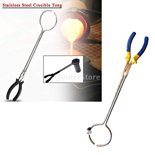 Colcolo Pinças para Cadinhos de 40 Cm Pinças Porta-fusíveis Pinças de Ouro Acessórios de Fundição