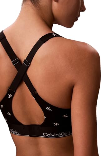 Calvin Klein Damen Lift Bralette LV00QF8500 Bralette, Schwarz (Diamond Logo Black), L 3