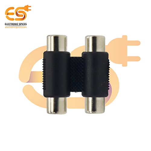 Image of Electronic Spices Dual RCA coupler 2 female to 2 female audio connector pack of 20pcs