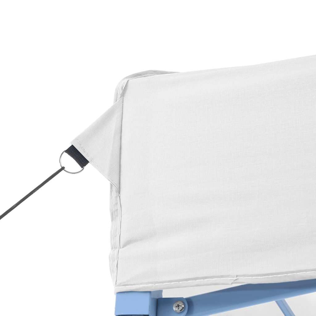 Profesjonalny składany namiot stalowy biały 280x410x315 cm | Tkanina Oxford 600D, powłoka PVC, wodoodporna, stalowa rama, łatwy montaż