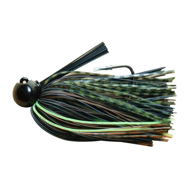 DOBYNS RODS Spotted BASS Special JIG 1/2 OZ/GAMA Hook 4/0 / 3 Pack/Greenie Weenie