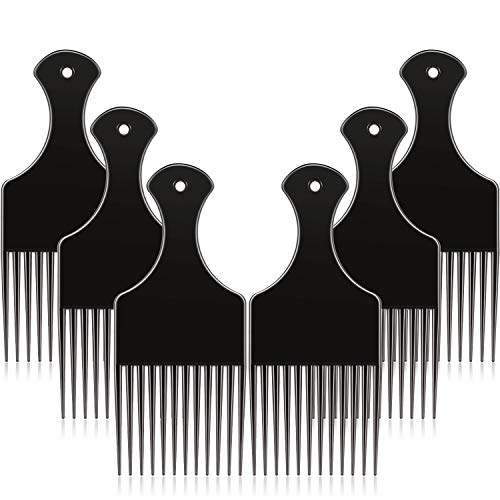6 Piezas Peines Plásticos para Cabello Afro 6.5 in miniatura 1