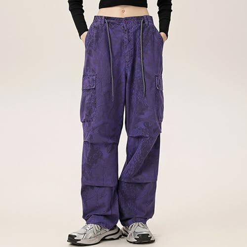 XYXIONGMAO Men's Black Casual Loose Cargo Pants Multi-Pocket Sweatpants Hip Hop Streetwear Pleated Techwear Joggers Overalls4