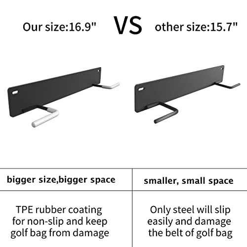 Herbert-Fty Golf Bag Wall Mount Rack,Durable Golf Storage Organizer,Golf Bag Storage Rack For Garage Wall,Golf Bag Hangers,Golf Club Wall Mount Rack,Blat Blat Golf Bag Organizer-All For Expand Storage Space thumb #3