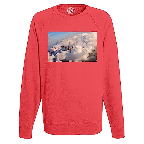 Sweatshirt Homme Avion Militaire Imprimé Tir de Missile et Bombardement