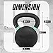 Yes4All Powder Coated Cast Iron Kettlebell Single Light green - 24 KG / 53 LB Strength Training Kettlebells Weight Set for Full Body Workout, Home Gym