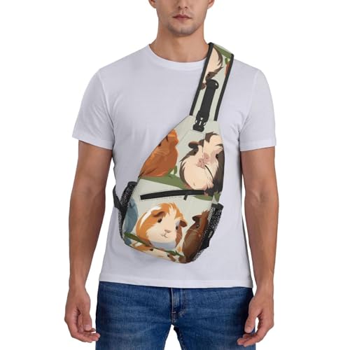 Bolso cruzado para hombre con ilustración animal miniatura 7