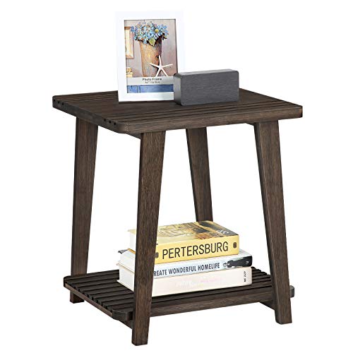 Vasagle Bamboo Side Table 2 Tier End Ta Buy Online In Bahamas At Desertcart