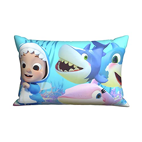 Cute Pillowcase Kid's Sofa Throw Pillow Cover Birthday Home Living Soft Decorative Bedroom Cushion 20 X 30 Inch