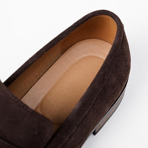 Men's Suede Upper Loafers, British Style Slip-On Casual Shoes, Trendy Lazy Shoe3
