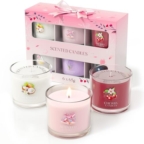Image of CHILLFLAME Scented Candles Gifts for Women, Candle Gift Set for Her, 6 Scented Votive Candles, Birthday Gifts for Women /Men (6 Colors, 14 oz)
