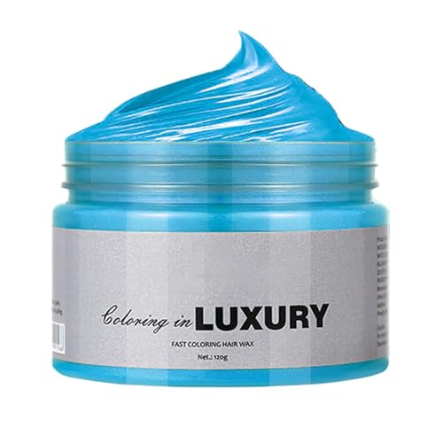 Tinte de pelo rojo natural, 9 colores, cera temporal, cera de color, cera de color, cera para el cabello, gel de color lavable, cera instantánea natural, arcilla para el cabello, adecuada para