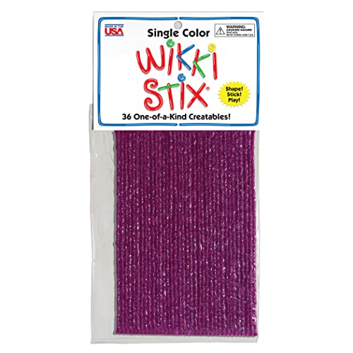 Wikki Stix 6-Inch Molding and Sculpting Sticks, Purple, 36-Pack