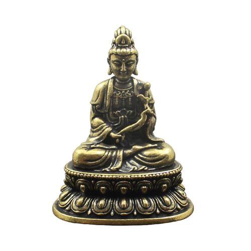 Statue Bouddha Feng Shui en cuivre de salon