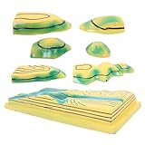 Aide géographique complète : adaptée aux cartes de terrain d'apprentissage de la géographie, ce modèle prend en charge diverses méthodes d'enseignement, y compris les démonstrations en classe et l'auto-apprentissage, modèle de terrain 3d, modèle de lignes de contours pour les cours de géographie