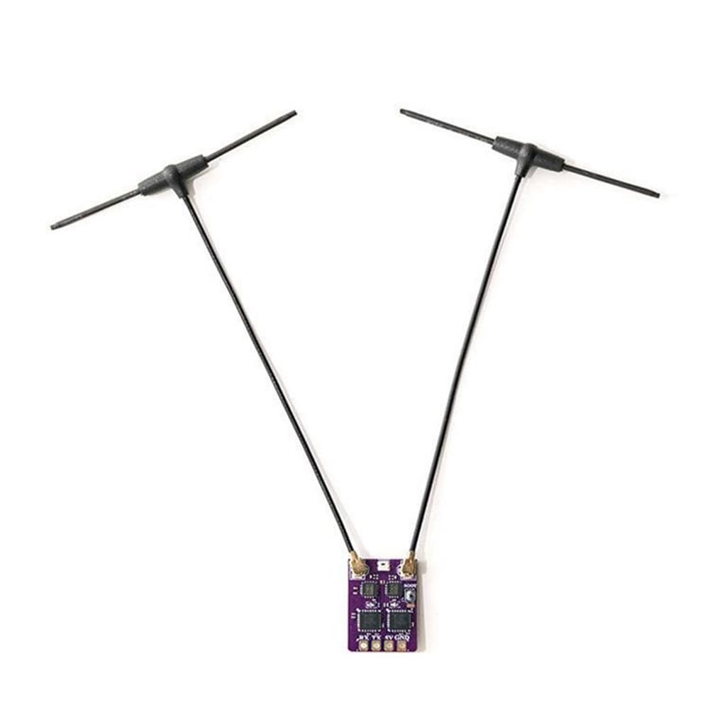 ELRS 2.4G Diversity Receiver Intégrée TCXO Dual RX Antenne pour Le Protocole CRSF pour FPV Freestyle RC Racing Drone à Longue Portée