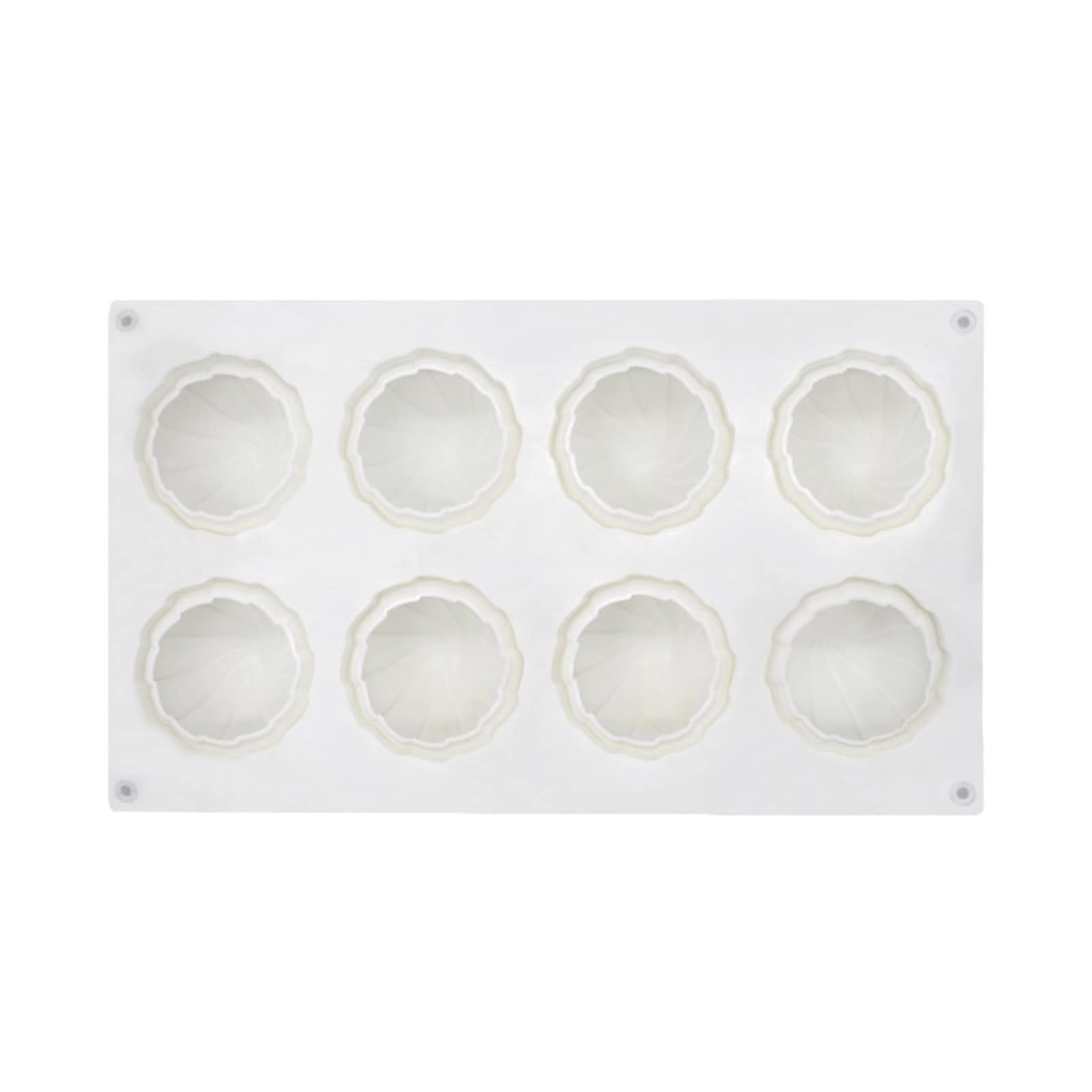 Buxuaaaa 8-Cavity Ball Silicone Mold Fondant Mousse Cake Decorating Mold Baking Tool for Making Chocolate, Candy, Handmade-Soap Chocolate Molds Different Shape for Household Cute