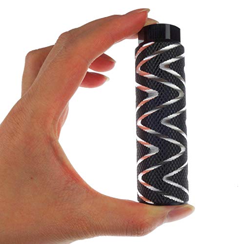 Zelerdo 4 Pack Aluminum Alloy Bike Pegs Foot Pedals Backseats Stands Fit 3/8 Inch Axles (Black Mixed Silver, 100X28 Mm) #TOP3