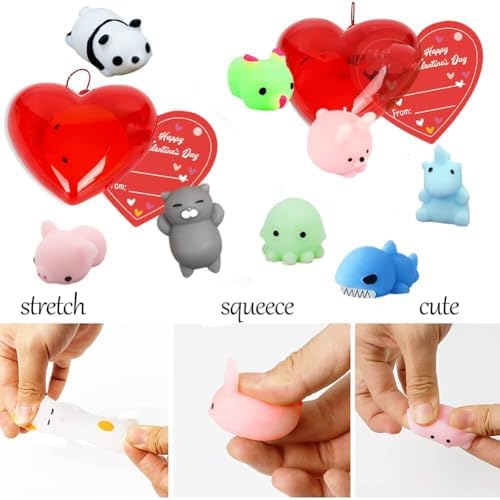 CAMIRUS Mochi Squishies Toys, 28PCS Kawaii Min Squishies Party Favors for Kids Stress Relief Toys, Classroom Prizes, Birthday Gifts, Basket Stuffers Filler, Easter Eggs Hunt, Easter Party Favors - View 5