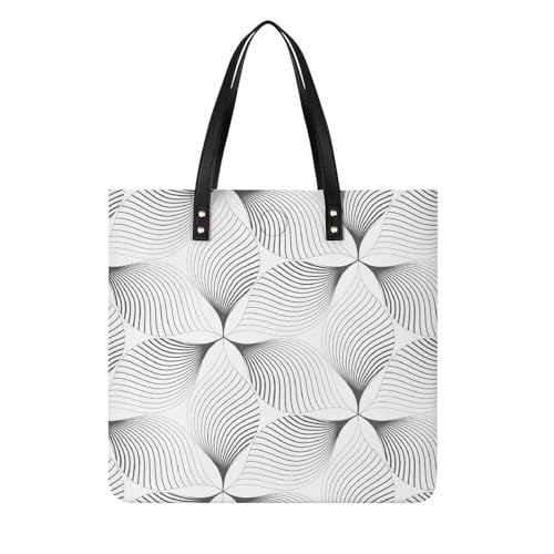 Sac à main fleurs géométriques femmes - Grand tote bag voyage et shopper