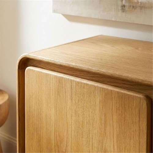 Modway Lumo Modern Sculptural 3 Door Accent Cabinet in Oak – Rounded Edge Storage Cabinet for Living Room or Entryway – 55 Inch Contemporary Sideboard with Concealed Storage by Modway - Image 7