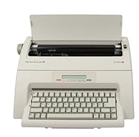 Olympia - Schreibmaschine Olympia Carrera de Luxe MD - Elektronische Schreibmaschine mit Korrekturspeicher - inkl. Farbband - Schriftgröße 10-15 - Automatischer Papiereinzug