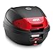 Givi E300N2 E300Monolock Topcase mit neuen Verschluss mit Platte schwarz matt oder Max Zuladung 3 kg