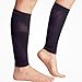 Calf Compression Sleeves (1 Pair, Black - XXL) Best to Guard Against Shin Splints - Men's and Women's Compression Leg Sleeves for Running, Jogging, Walking, Crossfit and Fitness Athletes