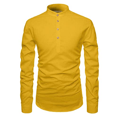 Image of Cotton 4 Button Kurta For Men