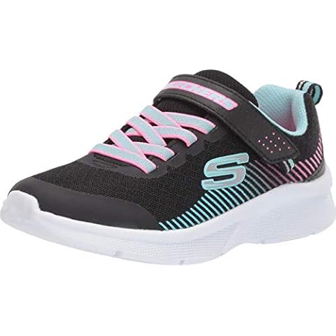 Skechers Girl's Microspec Black Mesh Sneakers Cover