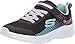Produktbild Skechers Mädchen Microspec Sneaker, Black Mesh Aqua & Neon Pink Trim, 31 EU