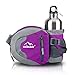 Waist Bag, Sunhiker Sports Water Resistant Waist Pack with Water Bottle (Not Included) Holder, Running Belt Bag Pouch Fanny Pack for Hiking Running Cycling Camping Climbing Travel(Purple)