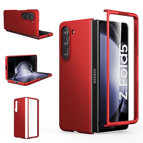 Coque Samsung Galaxy Z Fold 5 anti-rayures avec vitre de protection intégrée