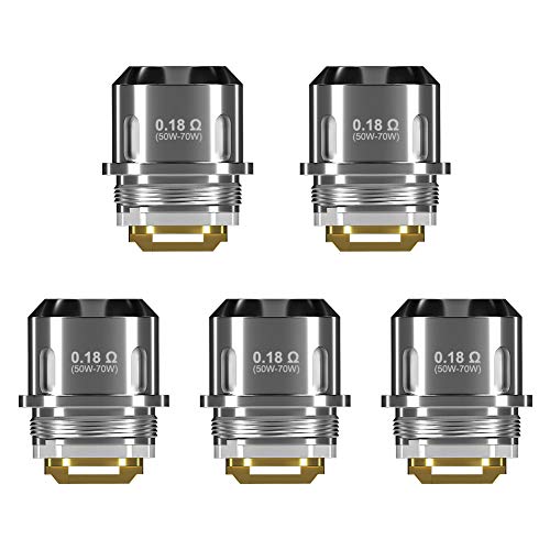 GT 0,18 oHm Résistance [5 pièces]. Résistance au maillage, adapter pour AOKEY GT125 125W Atomiseur, GT0.18 OHM Bobine Produit sans Nicotine - AOKEY GT125 0.18 OHM Mesh Coils