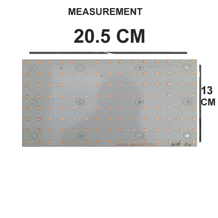 Image of Khatu Led Plate 100W Led Repairing Old Lence Flood Light | MCPCB | Aluminum 1MM Thickness 90 /100 LM /WATT,85% Energy Saving,High Brightness,Durability with 2 Pcs 50W Driver (Warm White)