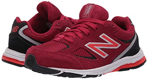 New Balance Kid's 888 V2 Lace-Up Running Shoe, Neo Crimson/Black, 5.5 Wide Toddler #TOP6
