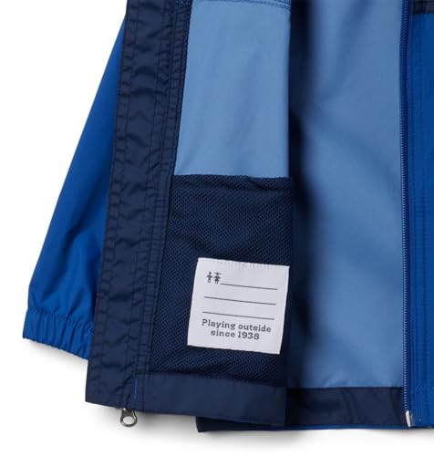 image for Columbia Youth Boys Glennaker Rain Jacket, Mountain Blue/Collegiate Na