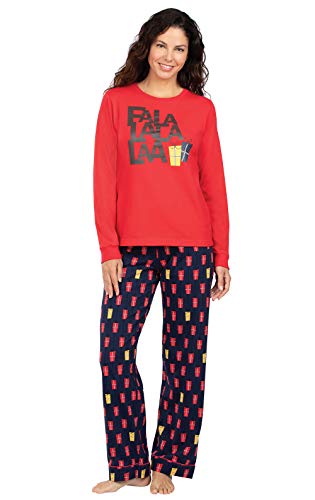 PajamaGram Christmas PJs for Women - Adult Christmas Pajamas, Gifts, M 8-10