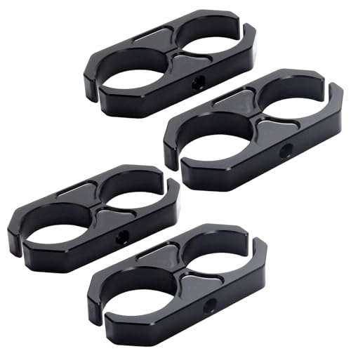 2.0″ Remote Reservoir Clamp Mount, CNC Billet T6 Aluminum Bracket, Compatible with Bilstein 5160 B8 Off-Road Shocks, 4 Pack