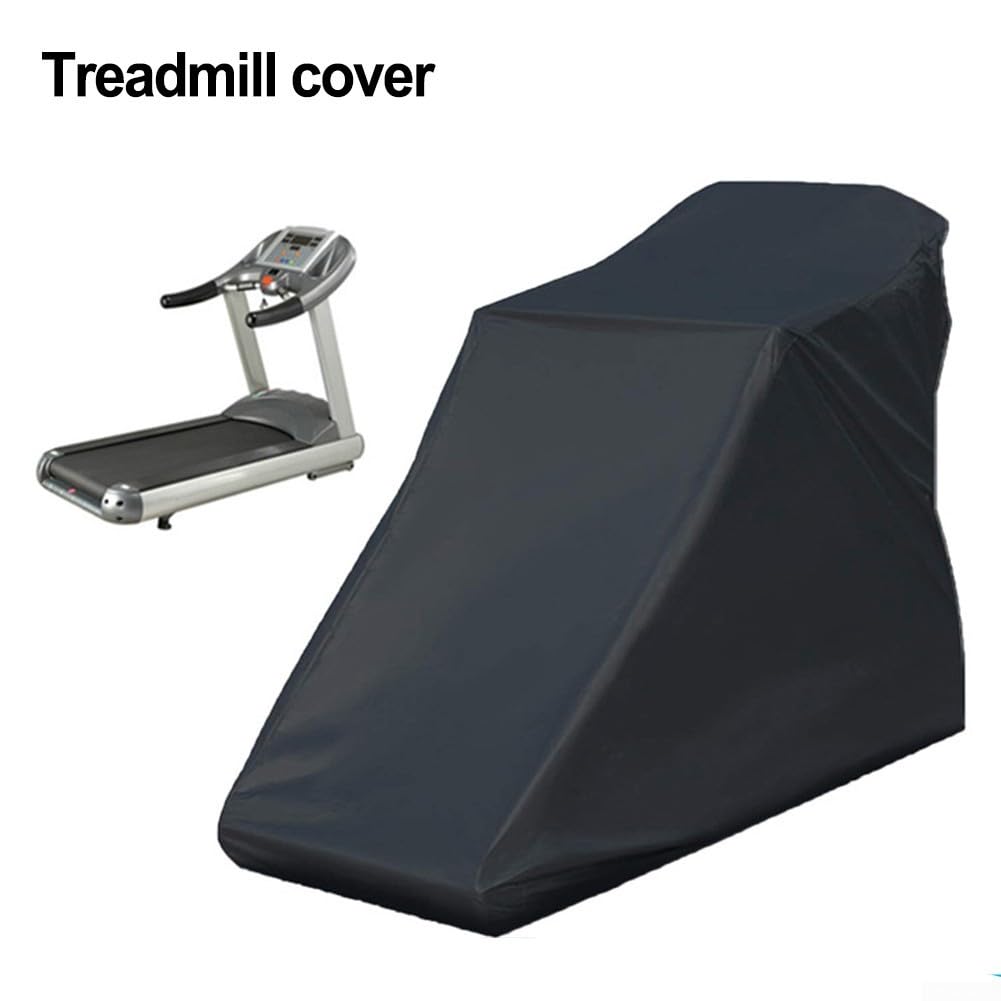 Housse de tapis de course avec protection UV essentielle contre les éléments pour machines à courir (noir, 168 x 75 x 135 cm)
