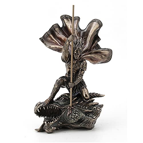 Figura Decorativa San Jorge Matadragones 28.9 cm Bronce miniatura 1