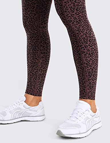 Crz Yoga Women's Naked Feeling Light Running Leggings 28 Inches - High Waisted Compression Workout Pants With Pockets Leopard-Print 4 Small #TOP2