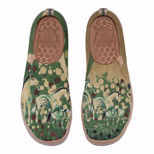 Women's Art Travel Shoes Slip On Casual Cozy Loafers Lightweight Comfort Fashion Sneaker