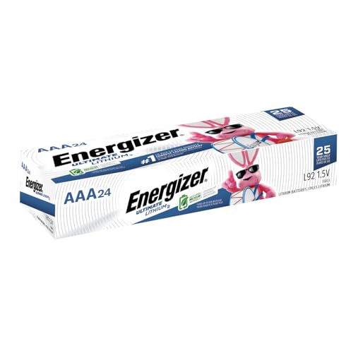 Energizer Ultimate Lithium AAA Batteries, 24 Pack