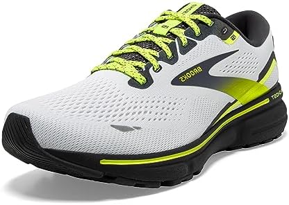 Brooks Ghost 15 Herensneakers, 45,5 EU, White Ebony Nightlife, 45.5 EU