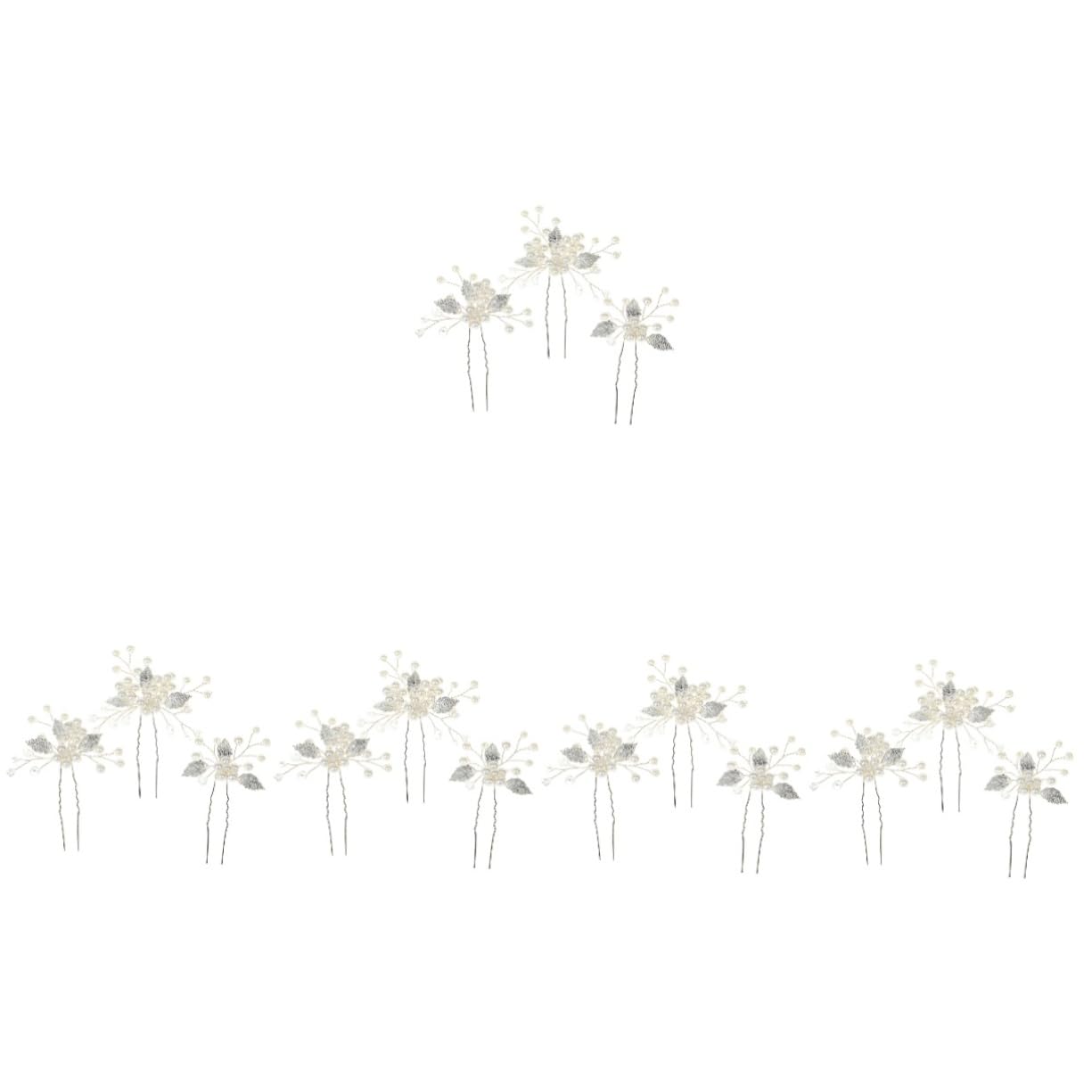 FRCOLOR 15pezzi Bridal Hair Pin Eleganti Accessori Per Sposa Con Foglie Di Fermagli Per Matrimonio Design Raffinato Per Donne e Ragazze