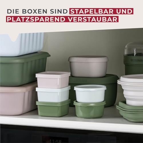 Fackelmann Snacking-Boxen 3er-Set, rund, gut für Saucen, Dressings und Gewürze, auslaufsicher und spülmaschinenfest